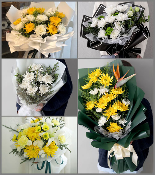 湖北武汉市蔡甸区白事花束代送